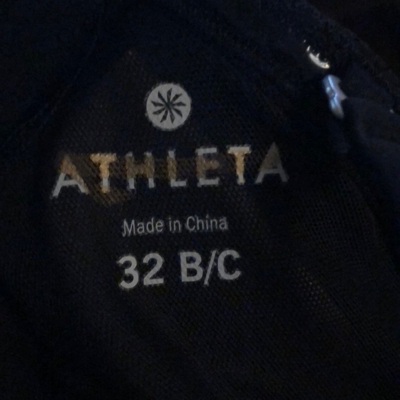 Athleta Tankini Top NWT Waterfall Bandeau Black 32 B/C - Picture 6 of 9